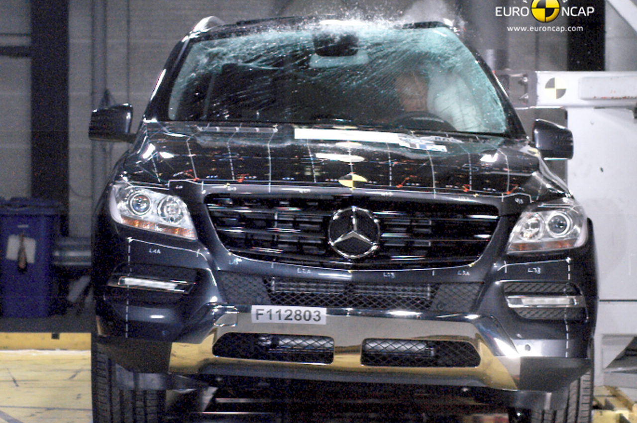 Test euro ncap mercedes ml #1